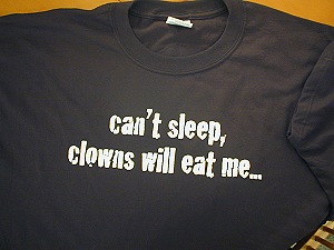 Can't Sleep, Clowns Will Eat Me Black T-Shirt